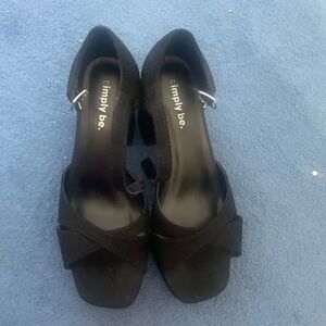 Simply Be Elegant Black Heels